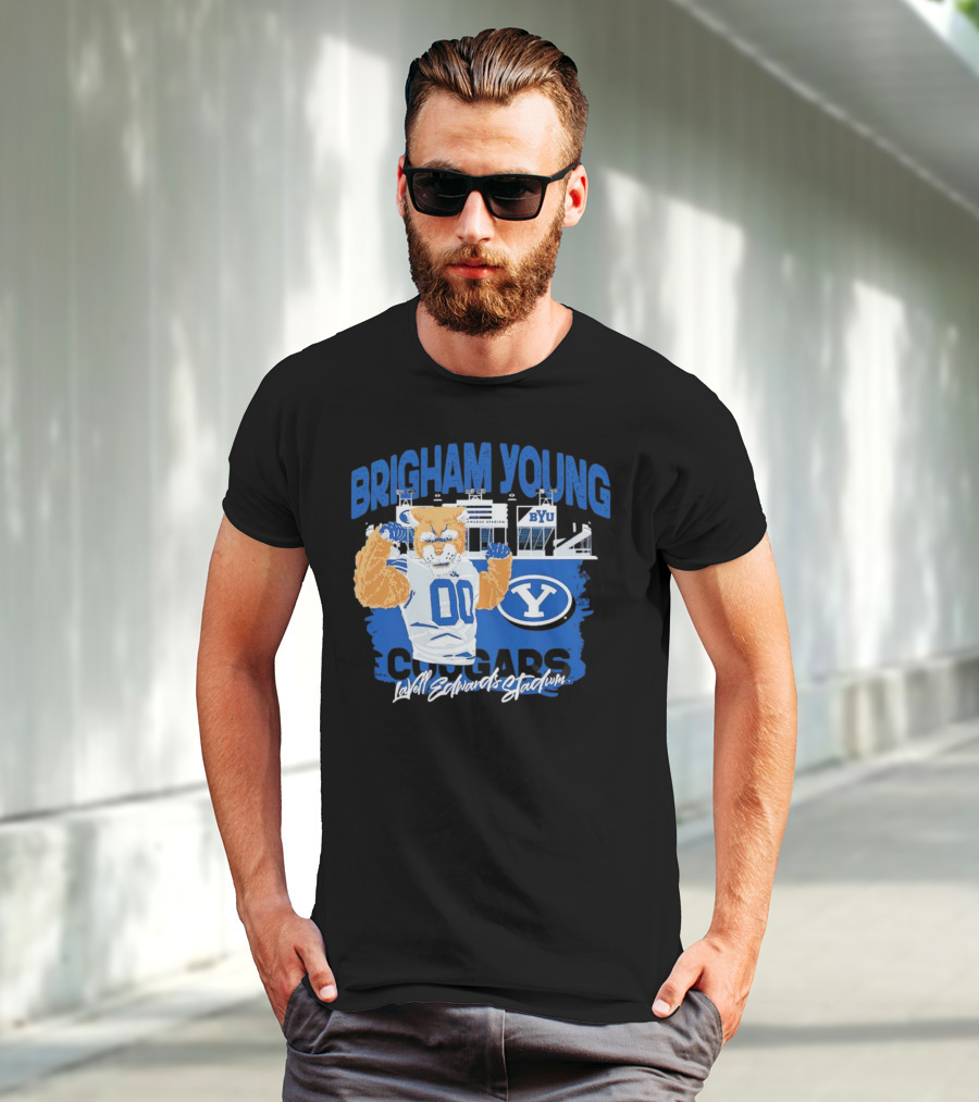 Brigham Young Cougars BYU Lavell Edwards Stadium T-Shirt