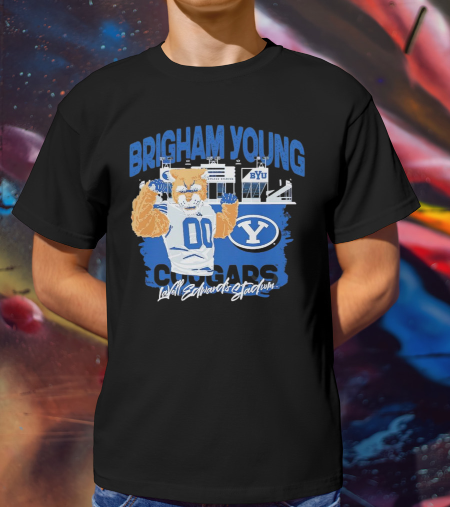Brigham Young Cougars BYU Lavell Edwards Stadium T-Shirt