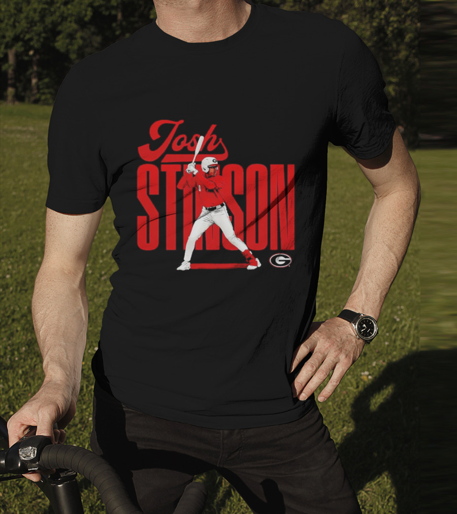 Josh Stinson Georgia Baseball Player Collage NCAA T-Shirt