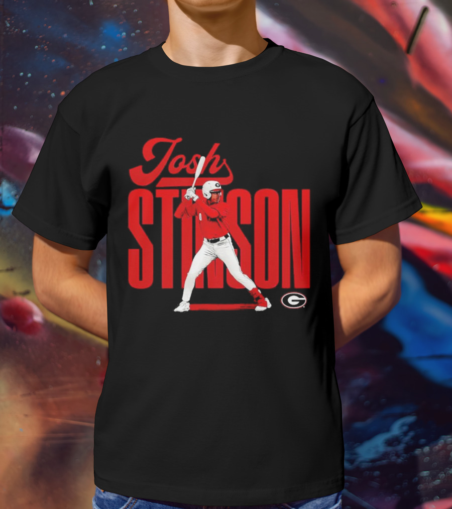 Josh Stinson Georgia Baseball Player Collage NCAA T-Shirt