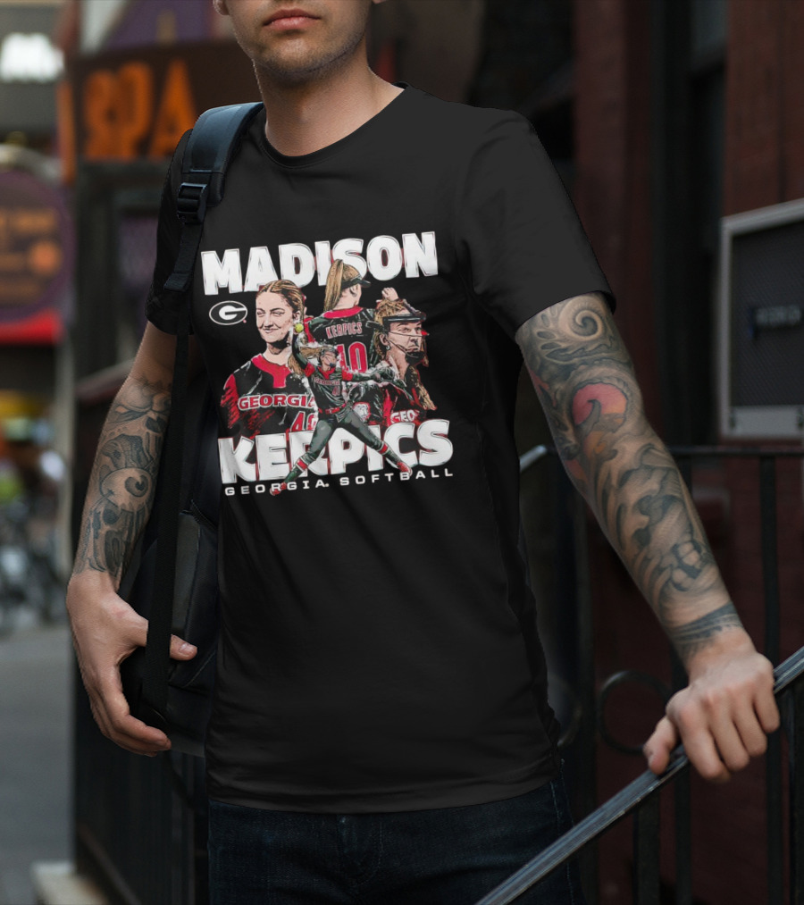 Madison Kerpics Georgia Softball NCAA Collage Player T-Shirt