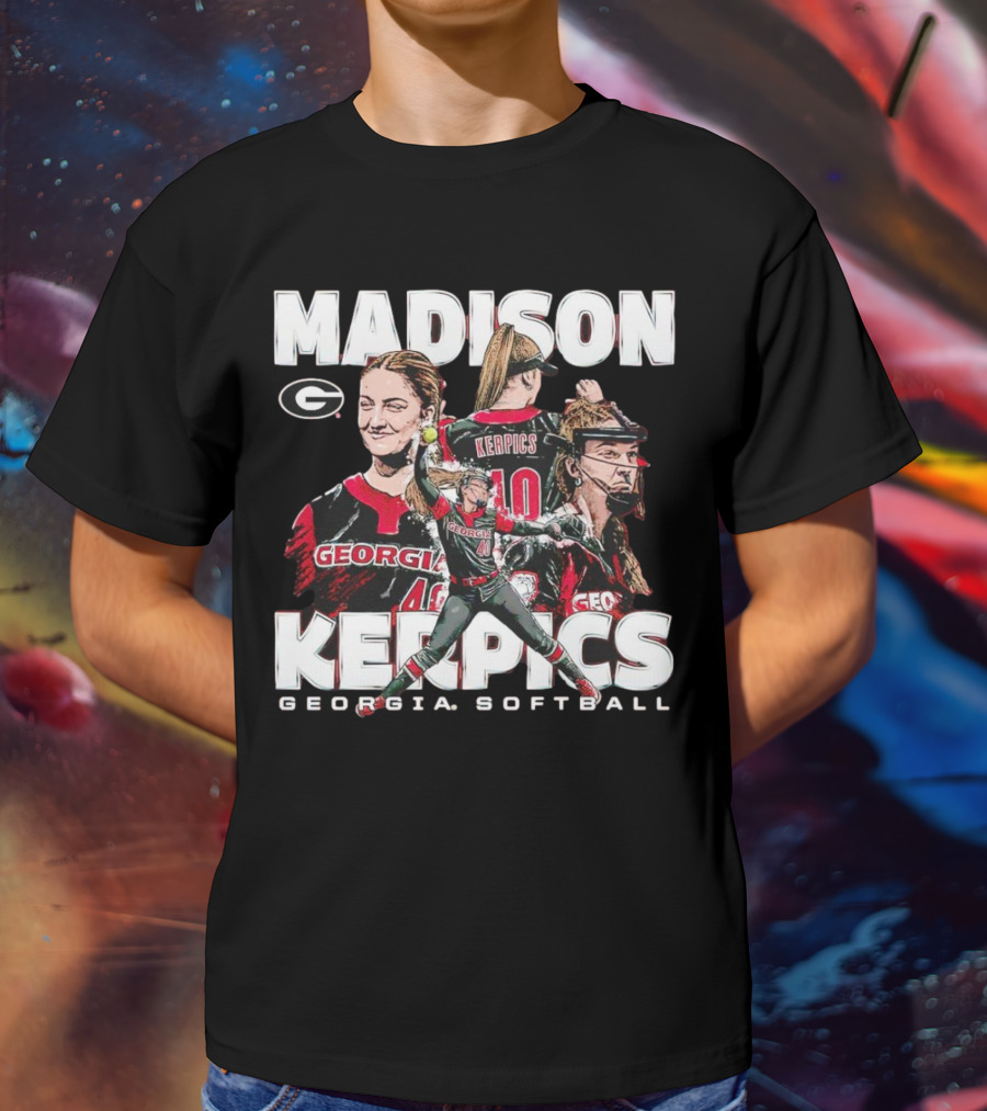 Madison Kerpics Georgia Softball NCAA Collage Player T-Shirt