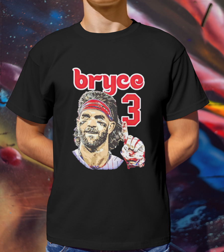 Bryce Harper 3 Finger Pose Fan T-Shirt