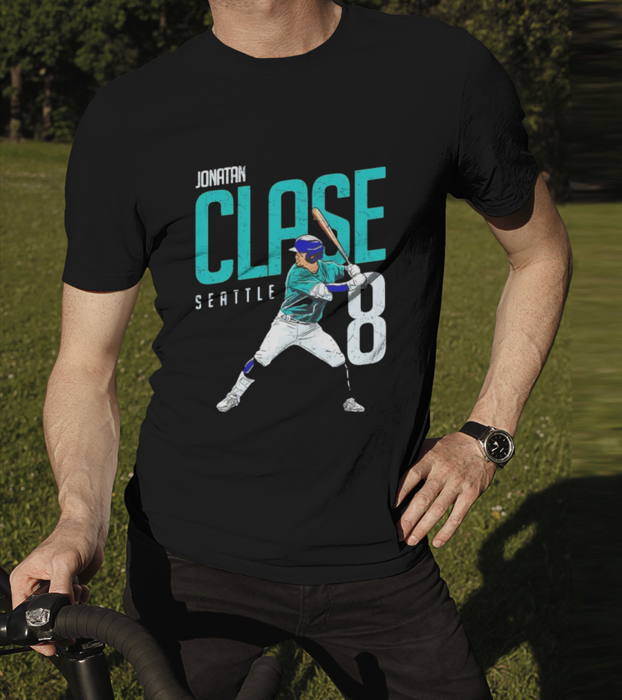 Jonatan Clase Seattle #8 MLBPA Player T-Shirt