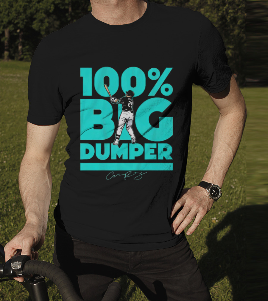 100% Big Dumper Player 29 Baseball Signature T-Shirt