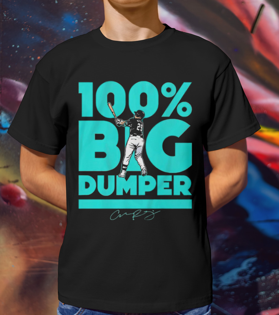 100% Big Dumper Player 29 Baseball Signature T-Shirt