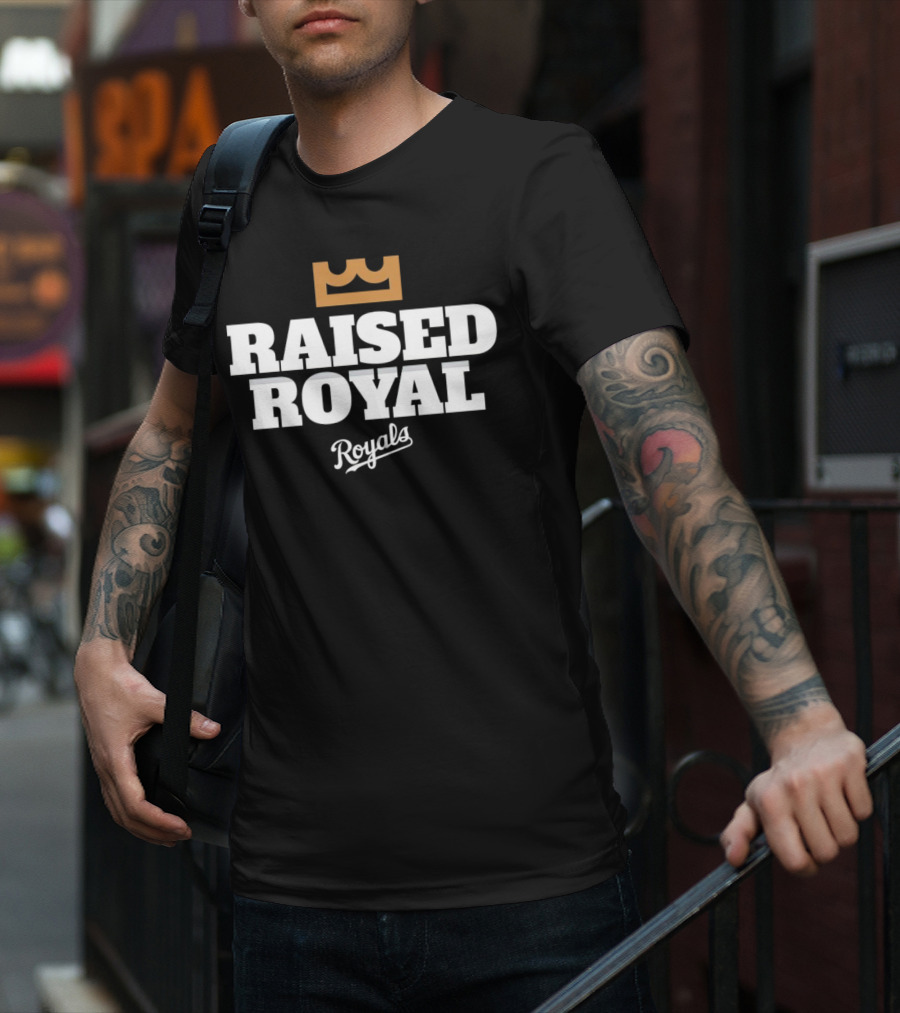 Raised Royal Kansas City Royals Baseball T-Shirt