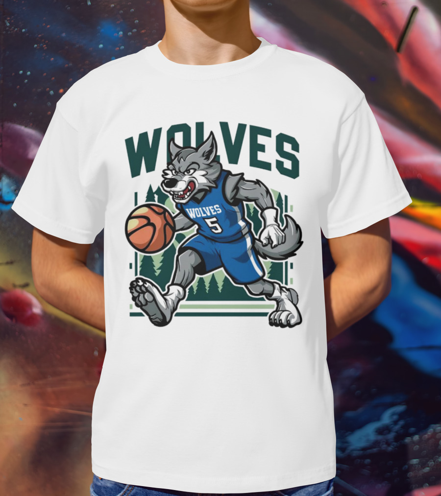 Wolves Basketball Vintage Minnesota Timberwolves T-Shirt