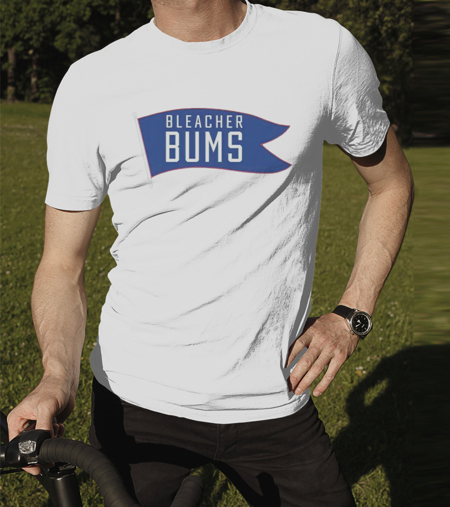 Bleacher Bums Blue Flag Banner T-Shirt
