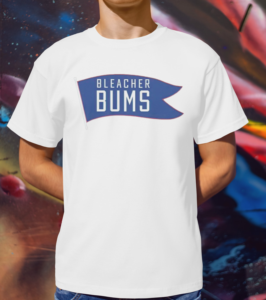 Bleacher Bums Blue Flag Banner T-Shirt