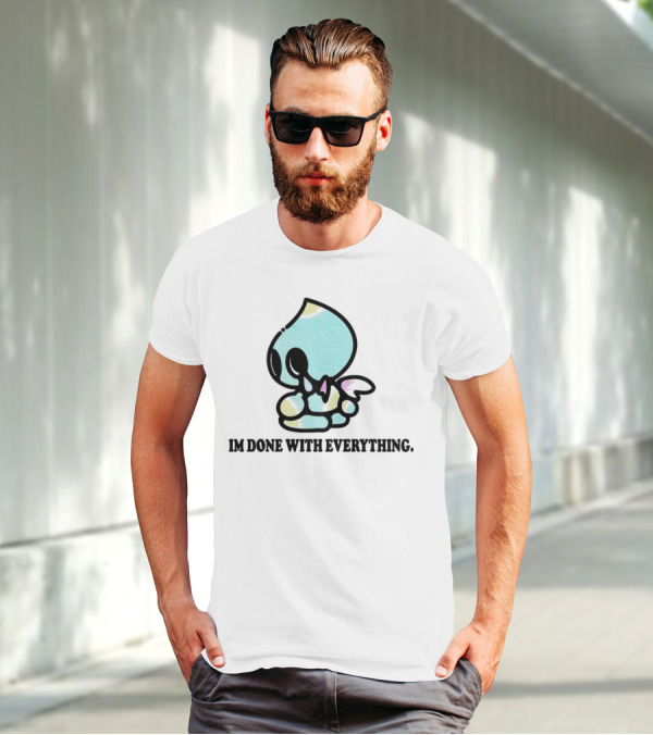 Chaos I'm Done With Everything Pastel Skull Character T-Shirt
