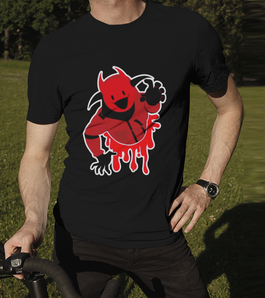 Reddsmess Get Over Here Fall Guy Devil Costume T-Shirt