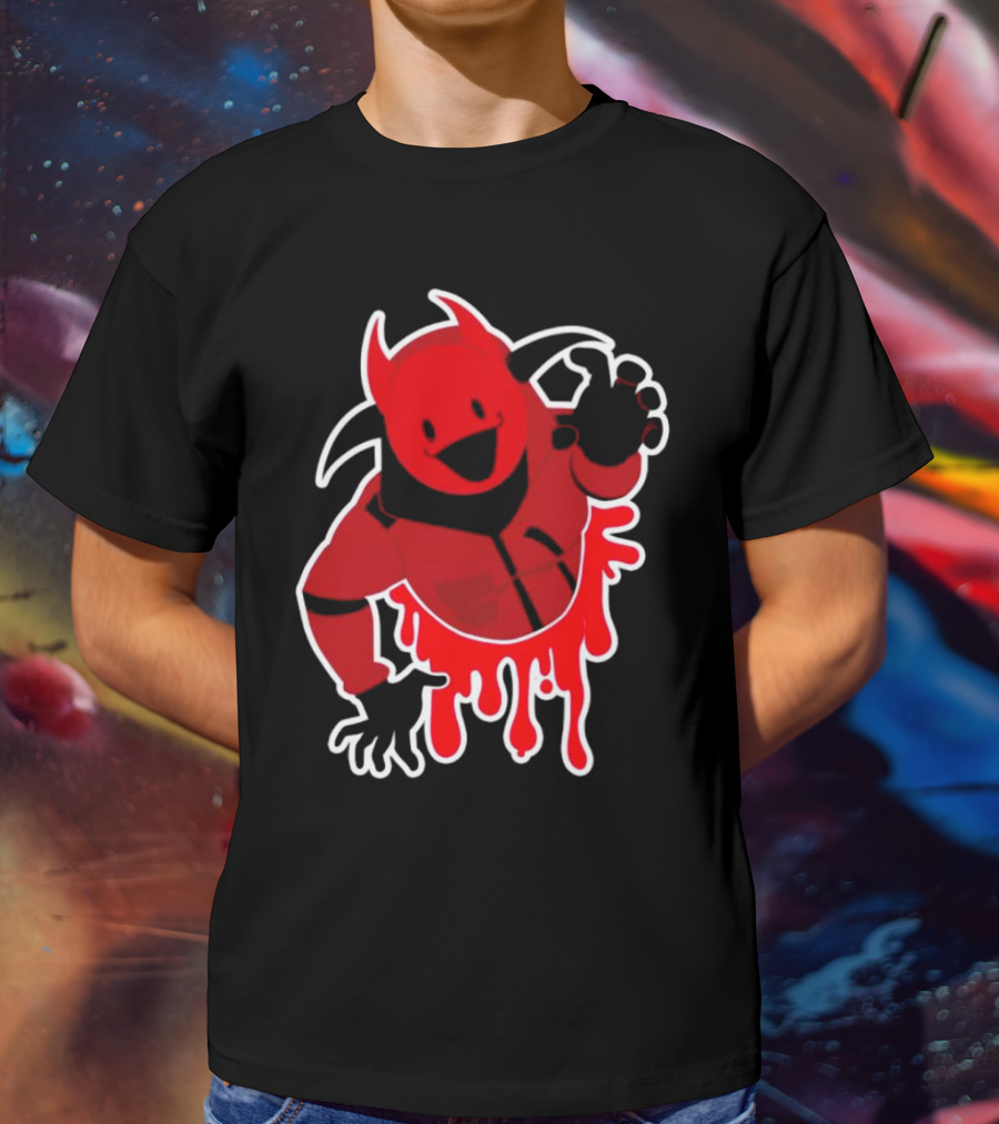 Reddsmess Get Over Here Fall Guy Devil Costume T-Shirt