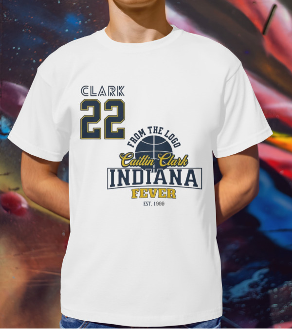 Clark 22 From The Logo Caitlin Clark Indiana Fever Est. 1999 Basketball T-Shirt