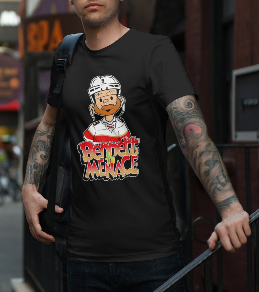 Bennett The Menace Florida Panthers Hockey Sam Bennett T-Shirt