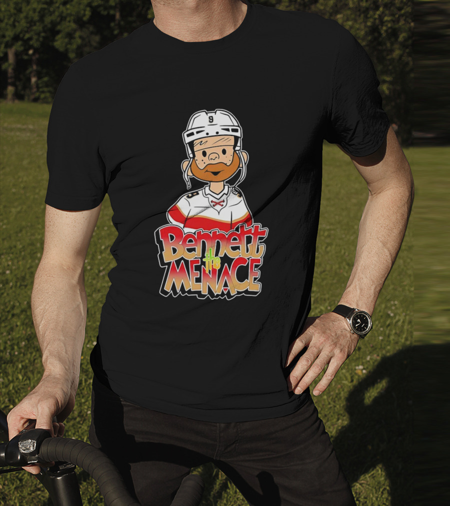 Bennett The Menace Florida Panthers Hockey Sam Bennett T-Shirt