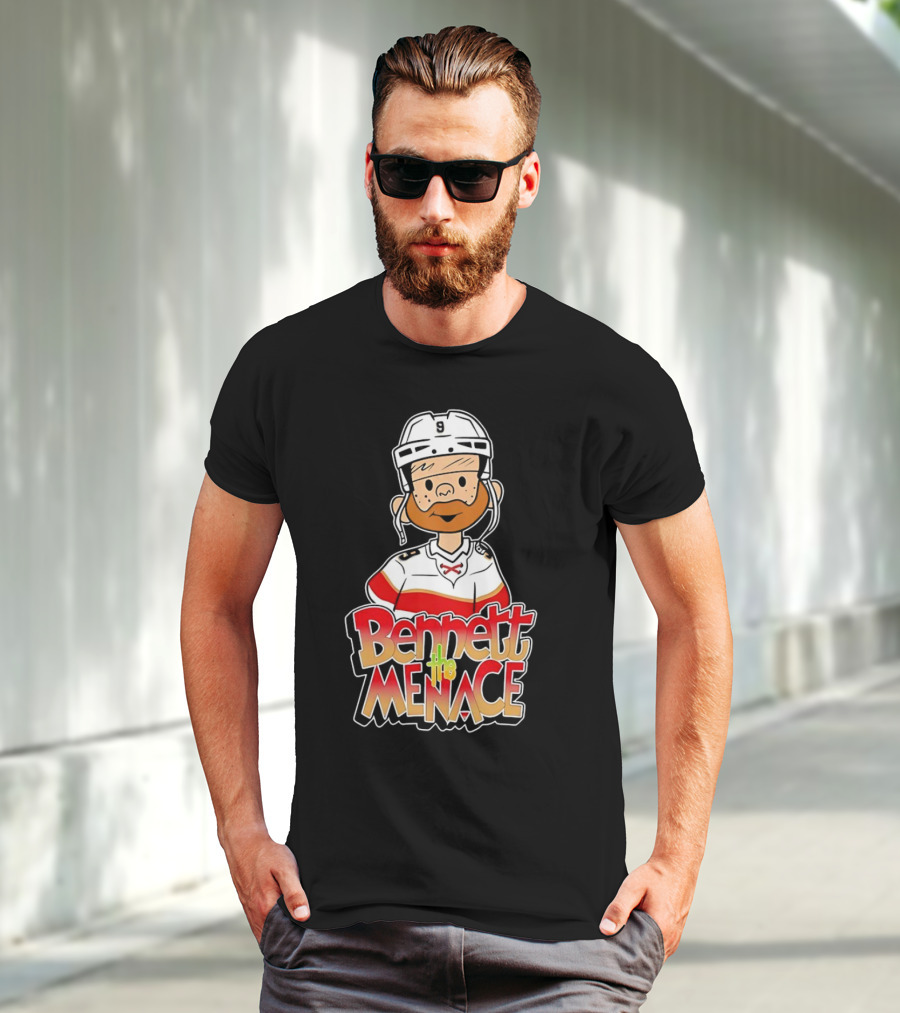 Bennett The Menace Florida Panthers Hockey Sam Bennett T-Shirt