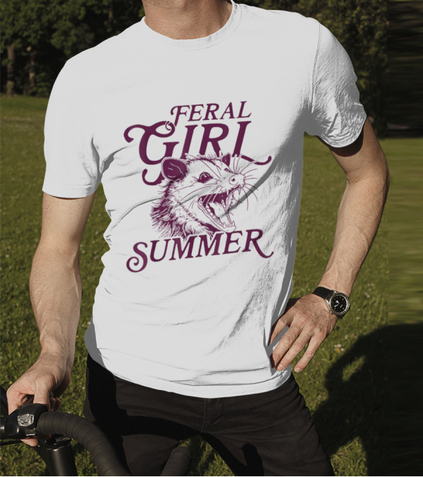 Feral Girl Summer Opossum T-Shirt