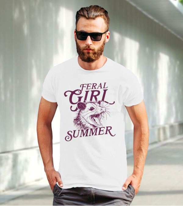 Feral Girl Summer Opossum T-Shirt