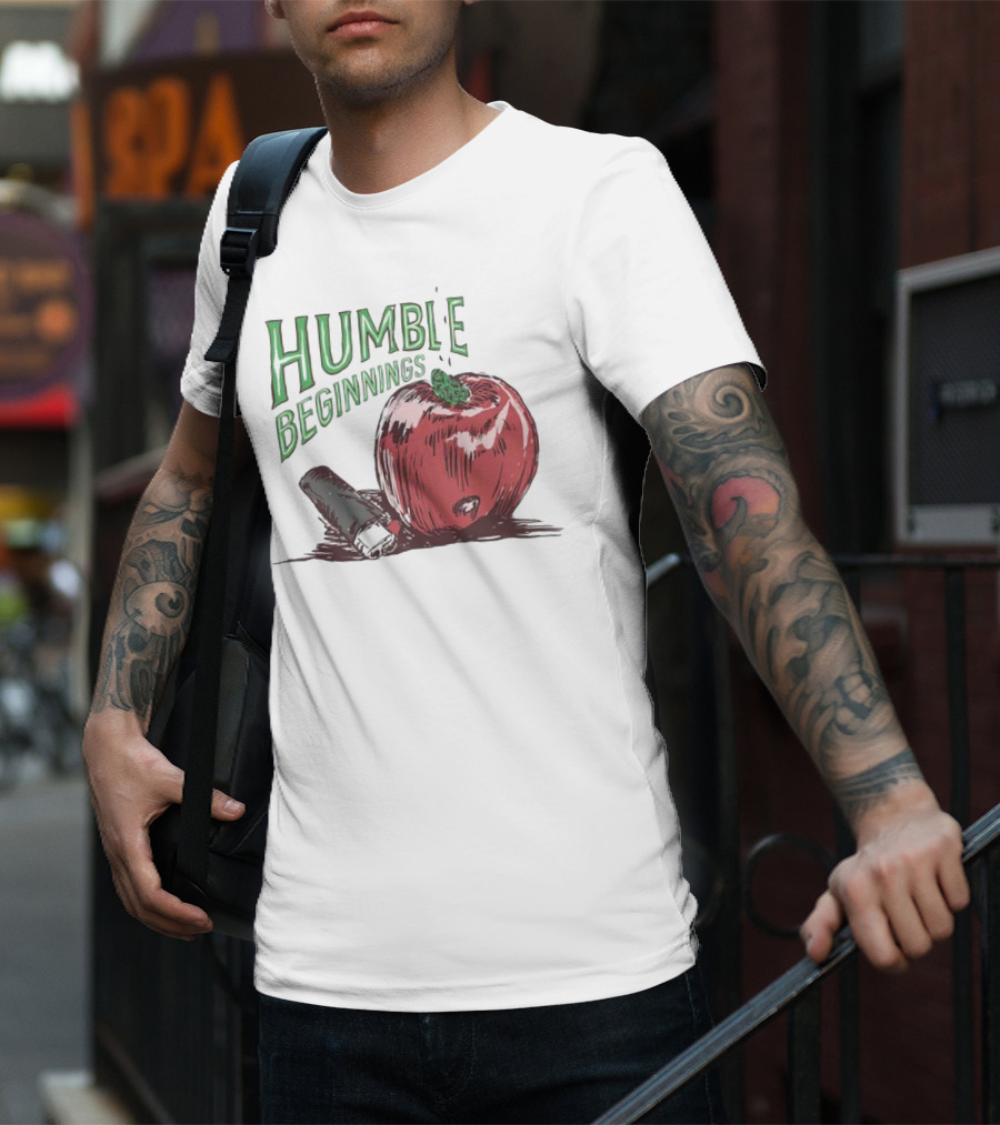 Humble Beginnings Apple With Pencil T-Shirt