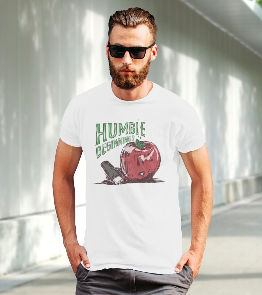 Humble Beginnings Apple With Pencil T-Shirt