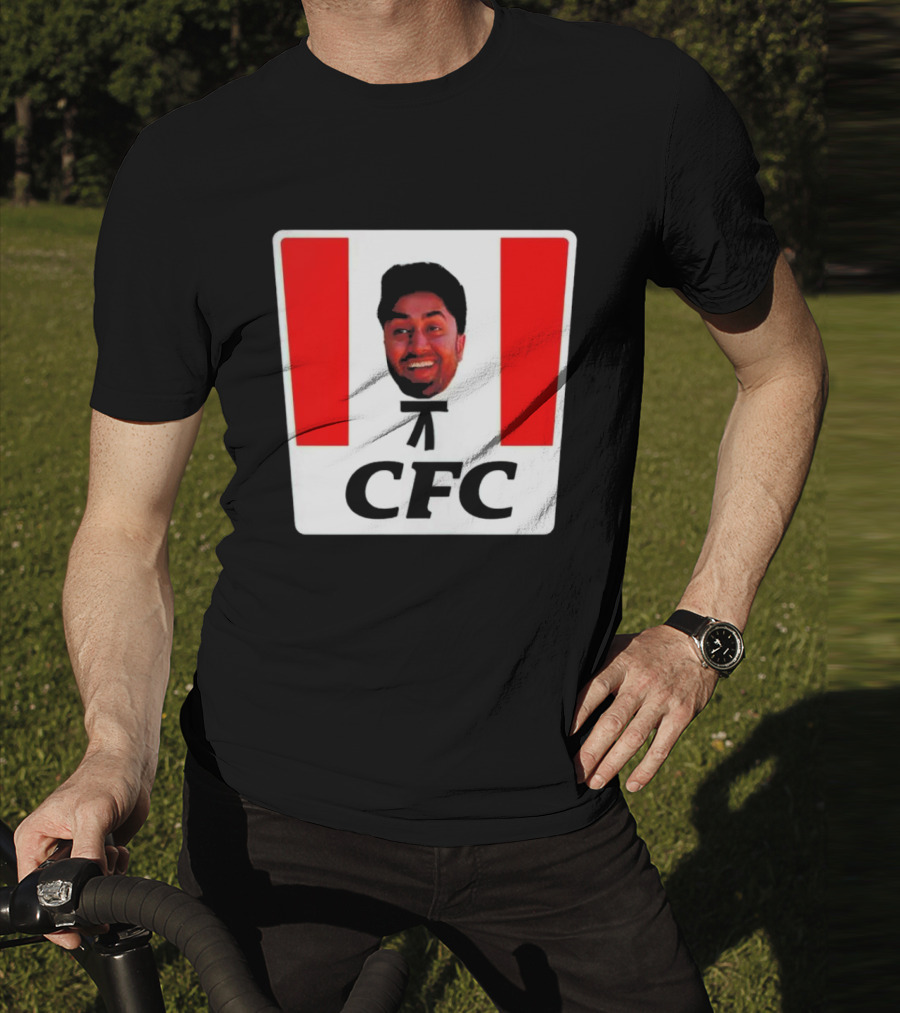 Mafs Collins CFC Parody Fried Chicken Face T-Shirt