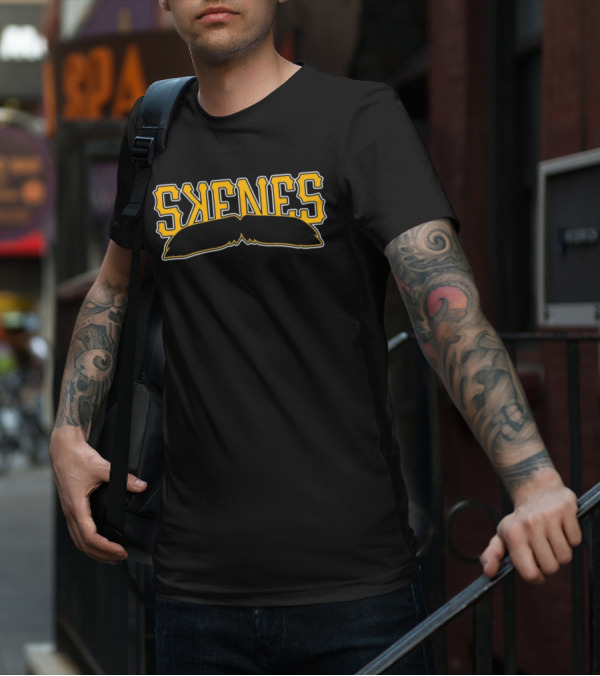 SKNES Pittsburgh Pirates Mustache Icon Baseball T-Shirt