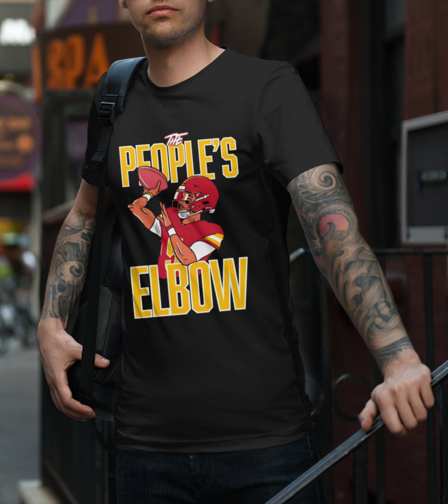 The People’s Elbow Washington Commanders Football Player Quarterback T-Shirt