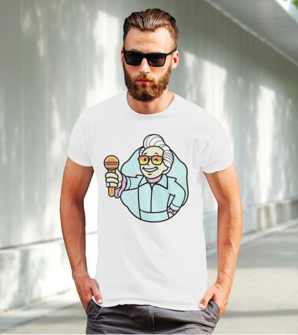Vault Boy Elvis Microphone T-Shirt