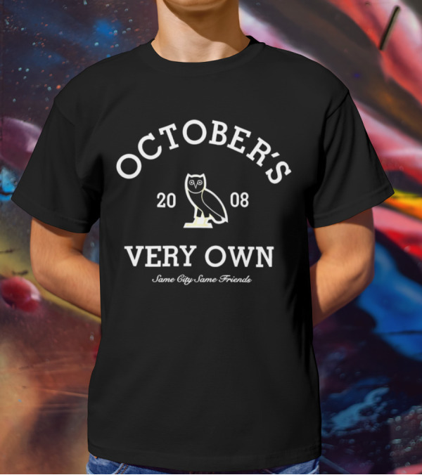 October's Very Own 2008 Owl Icon Same City Same Friends T-Shirt