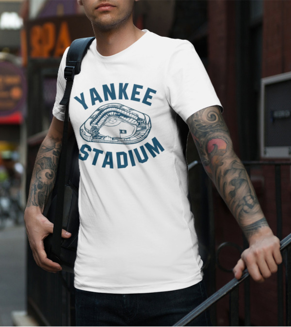 Yankee Stadium Baseball Illustration Yankees T-Shirt