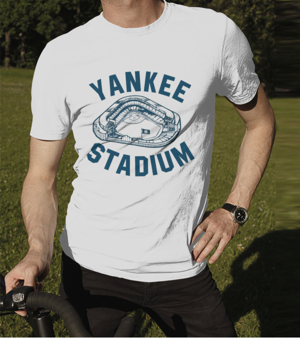 Yankee Stadium Baseball Illustration Yankees T-Shirt