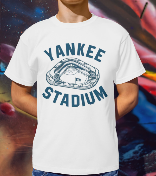Yankee Stadium Baseball Illustration Yankees T-Shirt