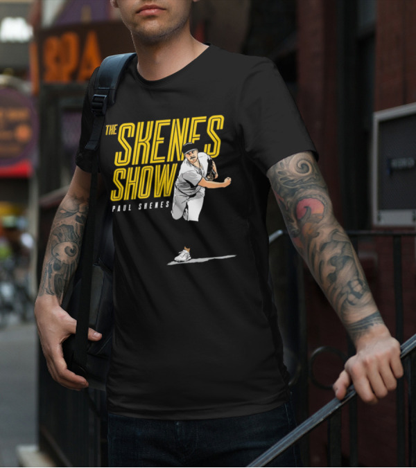 The Skenes Show Paul Skenes Pittsburgh Pirates Pitching Action T-Shirt