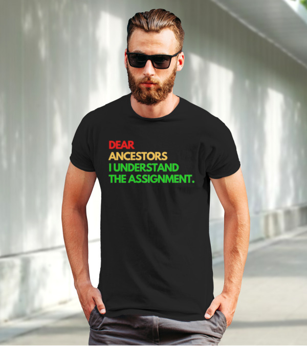 Dear Ancestors I Understand The Assignment T-Shirt