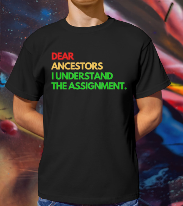 Dear Ancestors I Understand The Assignment T-Shirt