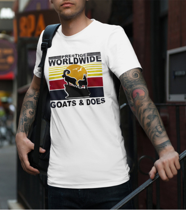 Prestige Worldwide Goats And Does Vintage Sunset T-Shirt