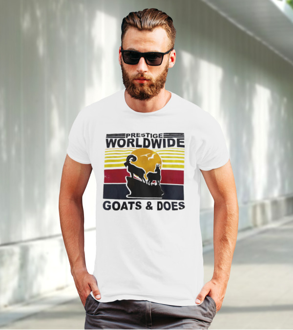 Prestige Worldwide Goats And Does Vintage Sunset T-Shirt