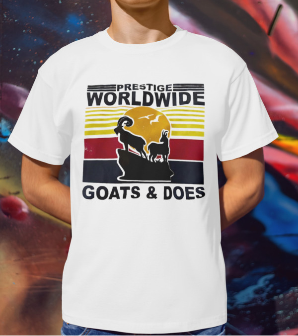 Prestige Worldwide Goats And Does Vintage Sunset T-Shirt