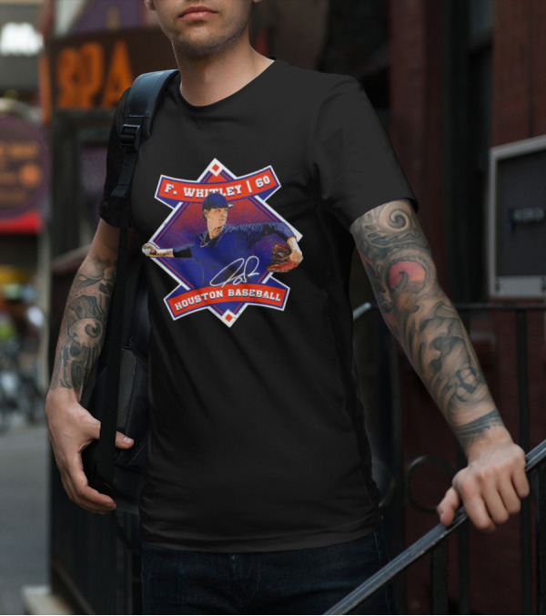 F. Whitley 60 Houston Baseball T-Shirt