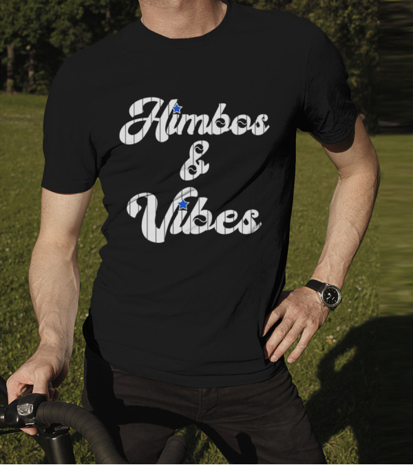 Himbos And Vibes Baseball Philadelphia Pinstripe Style With Stars T-Shirt