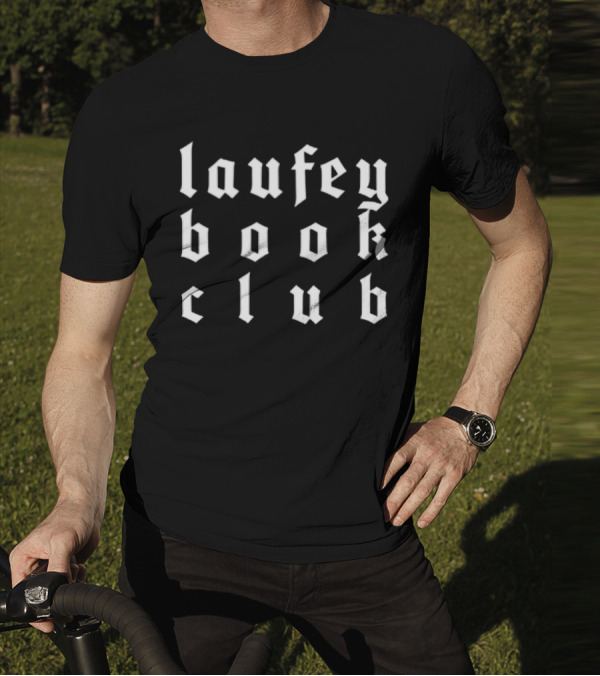 Laufey Book Club Gothic Font T-Shirt