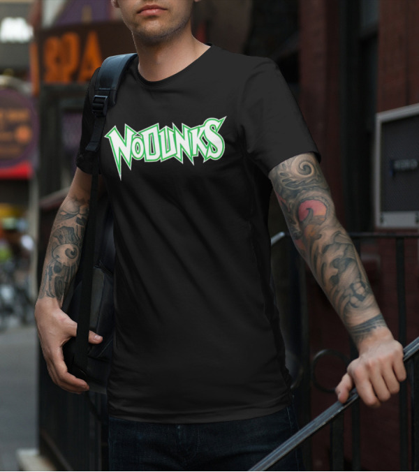 Minnesota Timberwolves No Dunks Bold Green Text T-Shirt