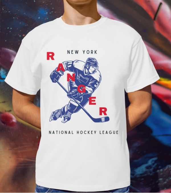 New York Ranger National Hockey League Vintage Player T-Shirt