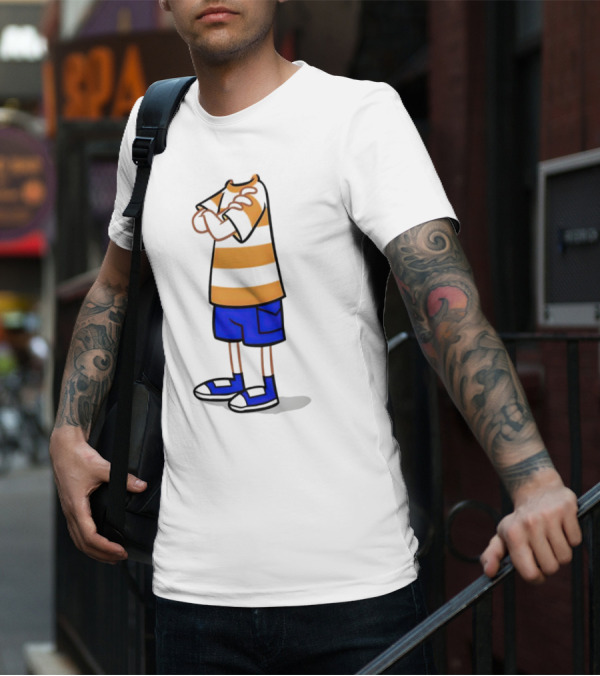 Phineas Ferb Cartoon Style Stun Body Outfit Blue Shorts T-Shirt