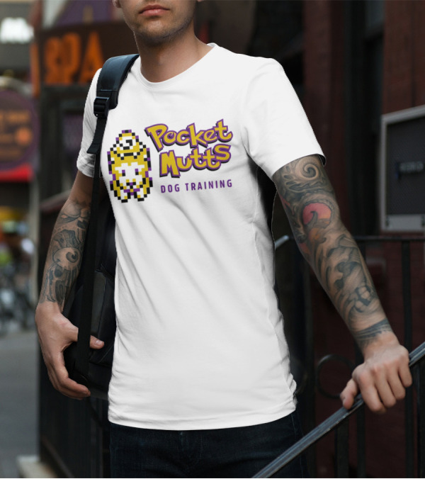 Pocket Mutts Dog Training Pixel T-Shirt