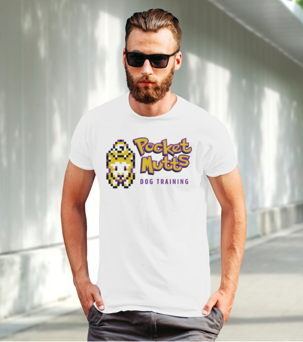 Pocket Mutts Dog Training Pixel T-Shirt