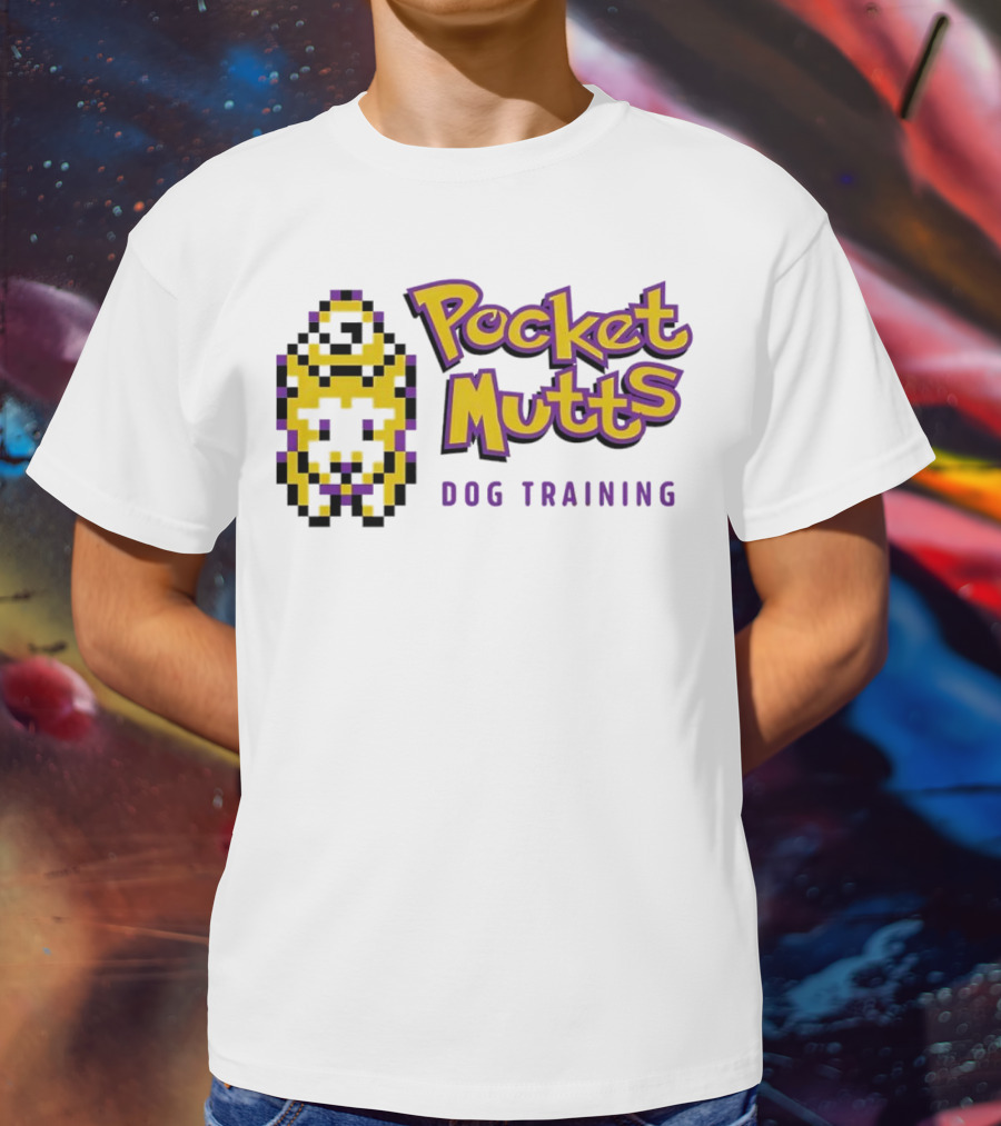 Pocket Mutts Dog Training Pixel T-Shirt