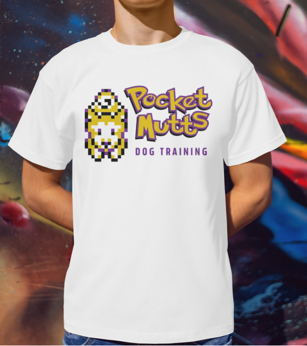 Pocket Mutts Dog Training Pixel T-Shirt