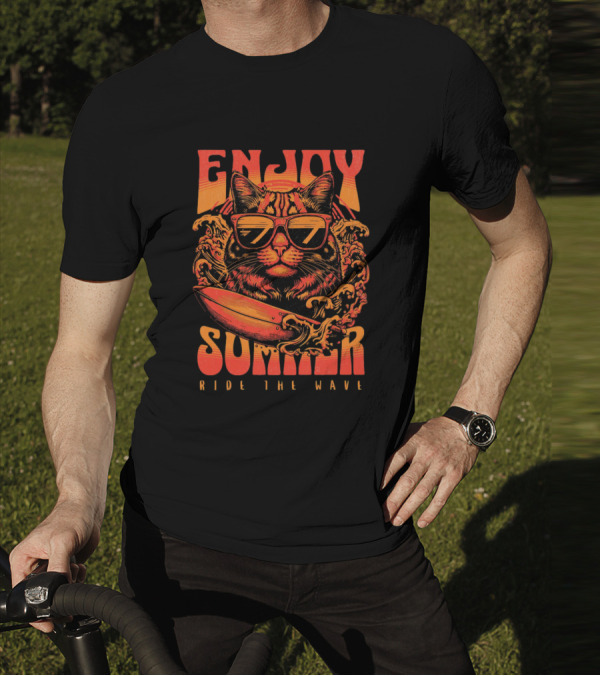 ENJOY SUMMER RIDE THE WAVE T-Shirt